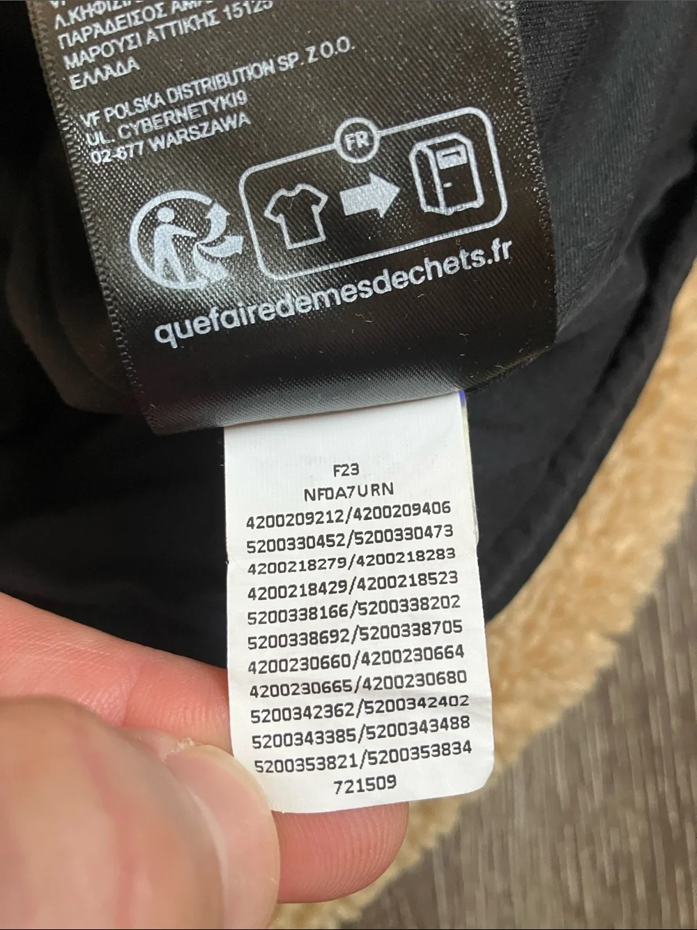 The North Face Extreme Pile Pullover in an almond butter/tan colorway